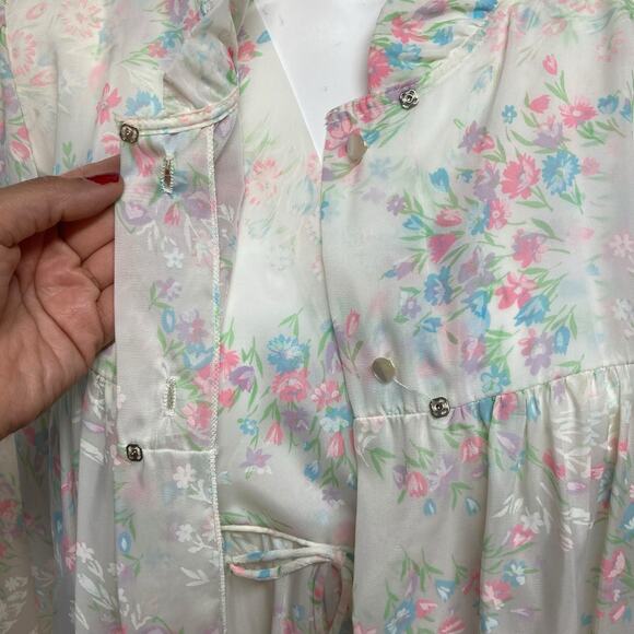 Vintage Barbizon Recollection Crepe nighty and robe small (size 4) - Picture 10 of 11